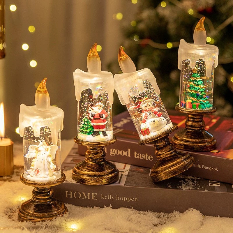 Candle Containers - 1 pezzo Decorazioni Natalizie Lampada a