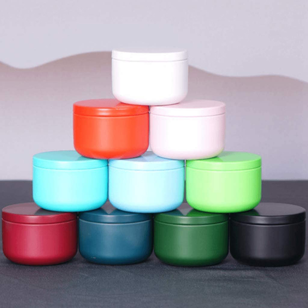 Candle Containers - Lattina da tè con coperchi ermetici
